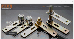 Desktop Screenshot of industriasfuerte.com