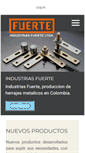 Mobile Screenshot of industriasfuerte.com