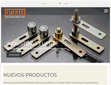 Tablet Screenshot of industriasfuerte.com